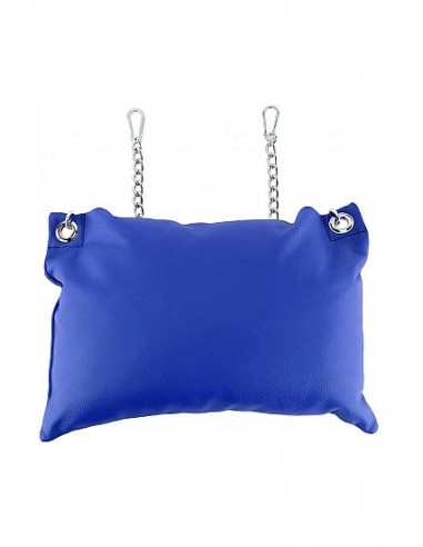 MR. Sling Leather pillow Blue