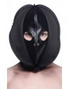 Strict Bondage head mask with front zipper