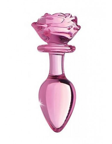 Booty sparks Glass large anal plug pink Rose