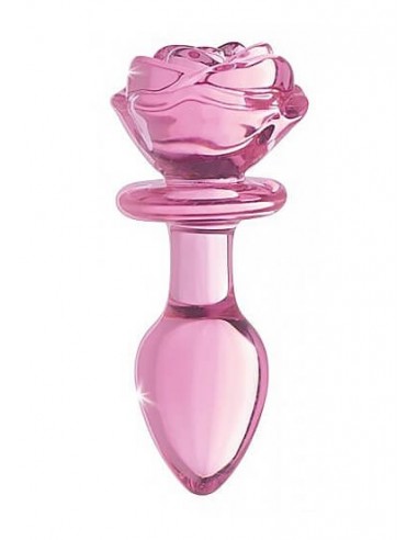 Booty sparks Glass Medium anal plug pink Rose
