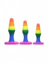 Frisky Silicone anal trainer set rainbow