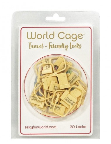 World Cage Reisvriendelijke sloten voor kuisheidssets (20 stuks)