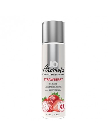 System Jo Aromatix Scented massage oil Strawberry 120 ml