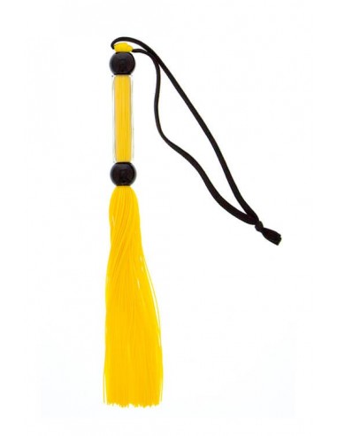 Guilty Pleasure Sillicone flogger whip yellow