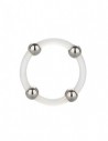 CalExotics Steel beaded silicone ring L