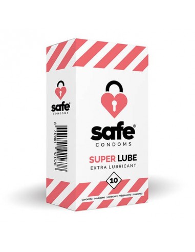 Safe condoms Super lube extra lubricant 10 pcs