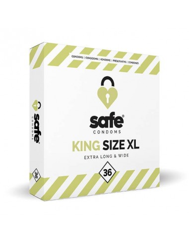 Safe condoms King size XL extra long & wide 36 pcs