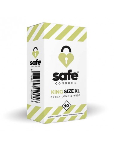 Safe condoms King size XL extra long & wide 10 pcs
