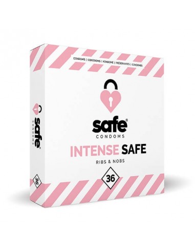 Safe condoms perform safe Ribs & Nobs 36 pcs
