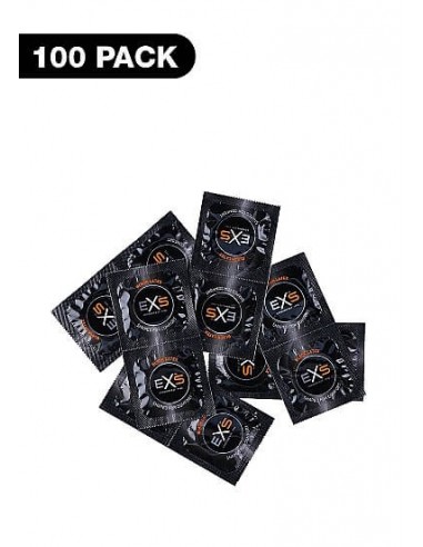 Healthcare Exs Black latex condoms 100 pack