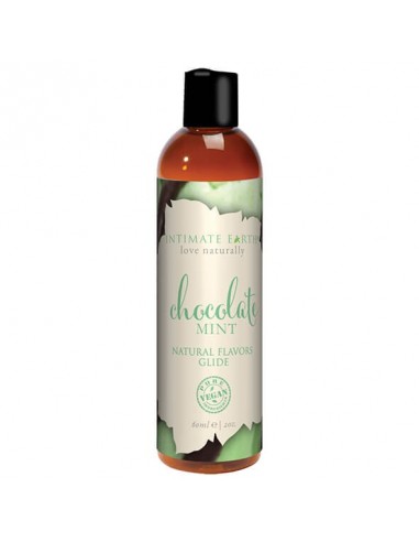 Intimate earth Natural flavors Glide Chocolate mint 60 ml