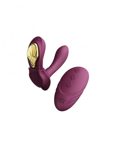 Zalo Aya draagbare vibrator met afstandsbediening paars