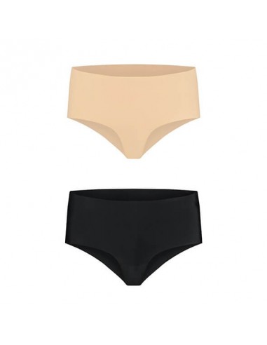 Bye Bra Invisible high brief nude and black M