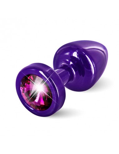 Diogol Anni butt plug round 25 mm purple & pink