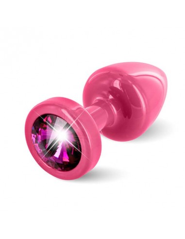 Diogol Anni butt plug round 25 mm pink & pink