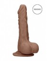 RealRock Dong with testicles 10 inch 25 cm Tan