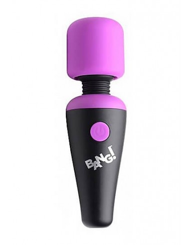 Bang 10x Vibrating mini silicone wand purple