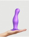 Strap-on-me Dildo plug Curvy metallic purple XL