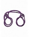 Doc Johnson 100% cotton wrist or ankle cuffs purple