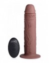 Thump it 7x Remote control vibrating and thumping dildo dark