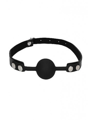 Ouch Silicone ball gag with adjustable bonded leather straps