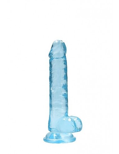 Realrock 17 cm realistic dildo with balls Blue
