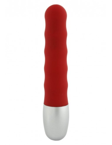 Seven Creations Discetion Ribbed vibrator red