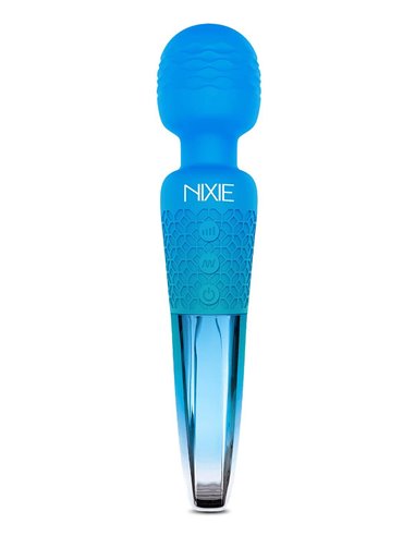 Global Novelties Nixie Rechargeable wand massager Blue ombre metallic