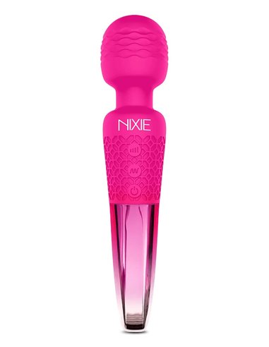 Global Novelties Nixie Rechargeable wand massager Pink ombre metallic