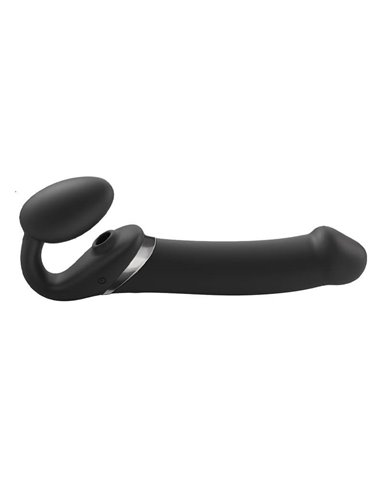 Strap-on-me Multi orgasm Strap-on vibrator with licking stimulator black XL