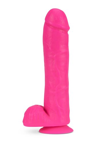 Blush Neo elite 11 inch with balls cock neon pink