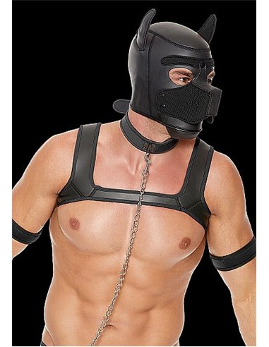 Ouch Puppy play Neoprene puppy Kit Black L/XL
