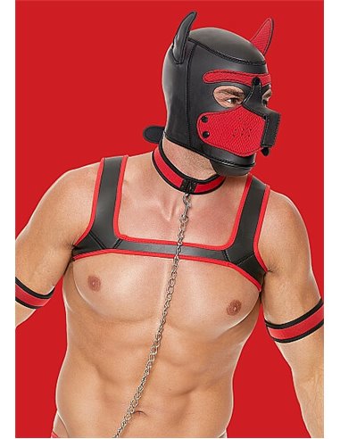 Ouch Puppy play Neoprene puppy Kit Red S/M