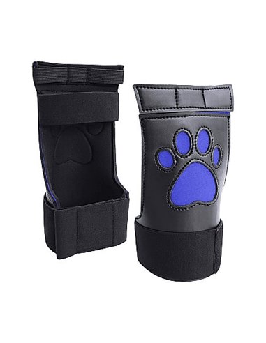 Ouch Puppy play neoprene puppy paw gloves blue