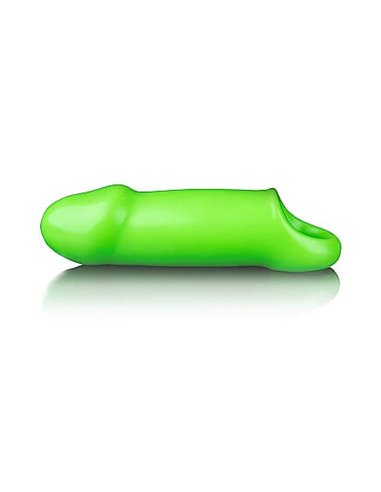 RealRock Smooth stretchy penis sleeve GitD Neon green
