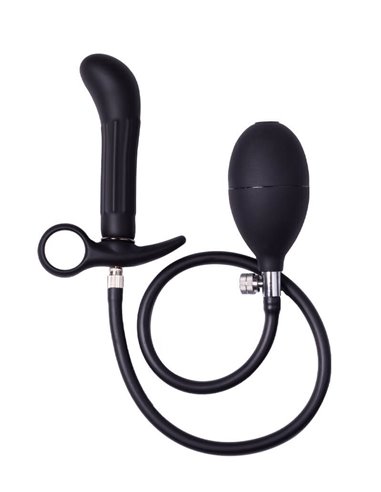 Rimba Latex play inflatable anal plug with pump