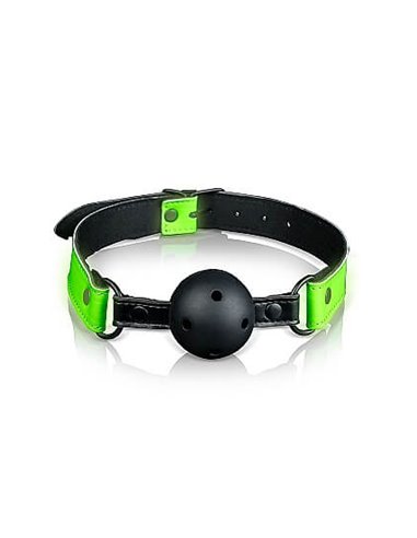Ouch Breathable ball gag Glow in the dark