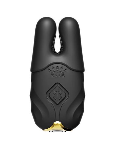 Zalo Nave Wireless vibrating nipple clamps Obsidian black