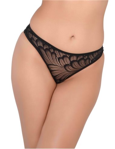Daring Intimates Hiphugger with ruched back black S/M