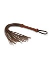 Liebe Seele Leather Flogger with strings Black and Brown