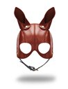 Liebe Seele Leather mask with ears Black, Brown and Gold