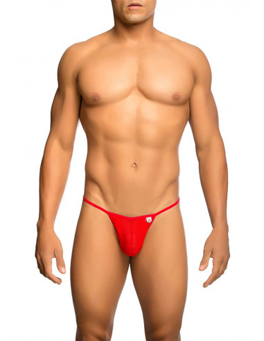 MOB Sheer T-back thong red S/M