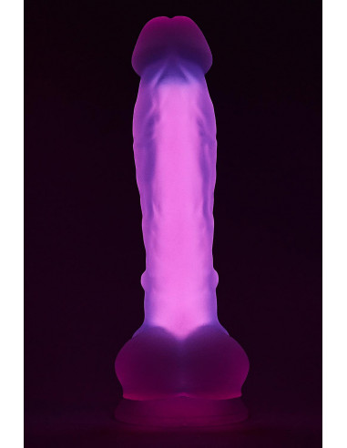 Dreamtoys Radiant soft silicone glow in the dark dildo large Pink