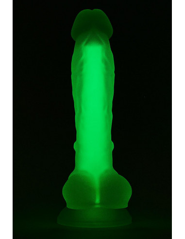 Dreamtoys Radiant soft silicone glow in the dark dildo small Green