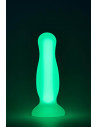 Dreamtoys Radiant soft silicone glow in the dark plug small green