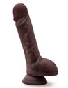 Blush DR. Skin silicone DR. Mason 9 inch dildo with suction cup Chocolate