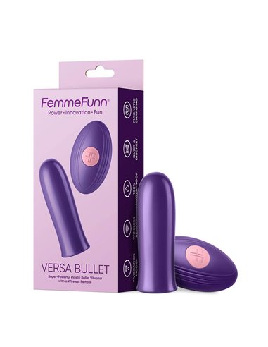 FemmeFunn Versa bullet with remote Dark purple