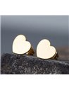 Gold colored earrings Hearts