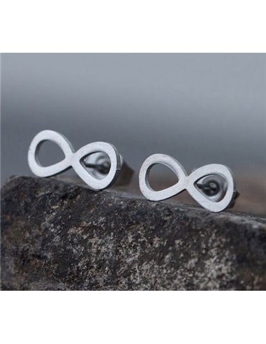 Earrings Stainless steel Infinity
