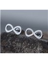 Earrings Stainless steel Infinity